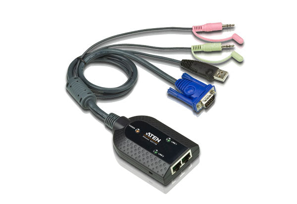 Aten VGA USB Virtual Media KVM Adapter with Audio, Dual Output for KM series Aten VGA USB Virtual Media KVM Adapter with Audio, Dual Output for KM series